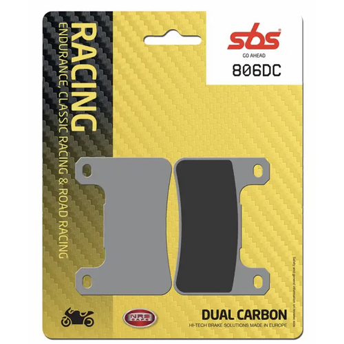 SBS 806DC Front Dual Carbon Brake Pads (Racing Use Only)